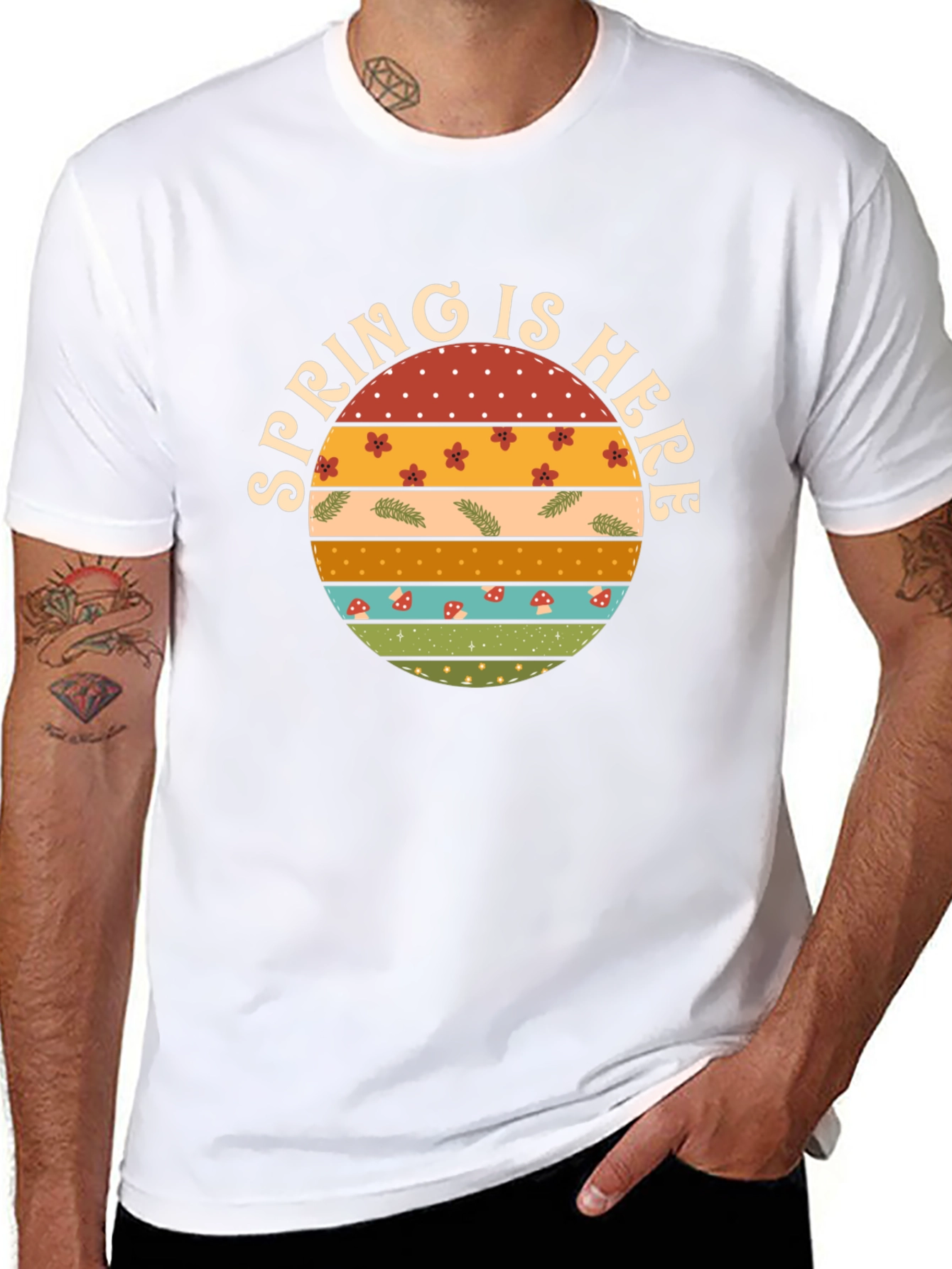 Spring is Here Graphic Tee - Retro Style