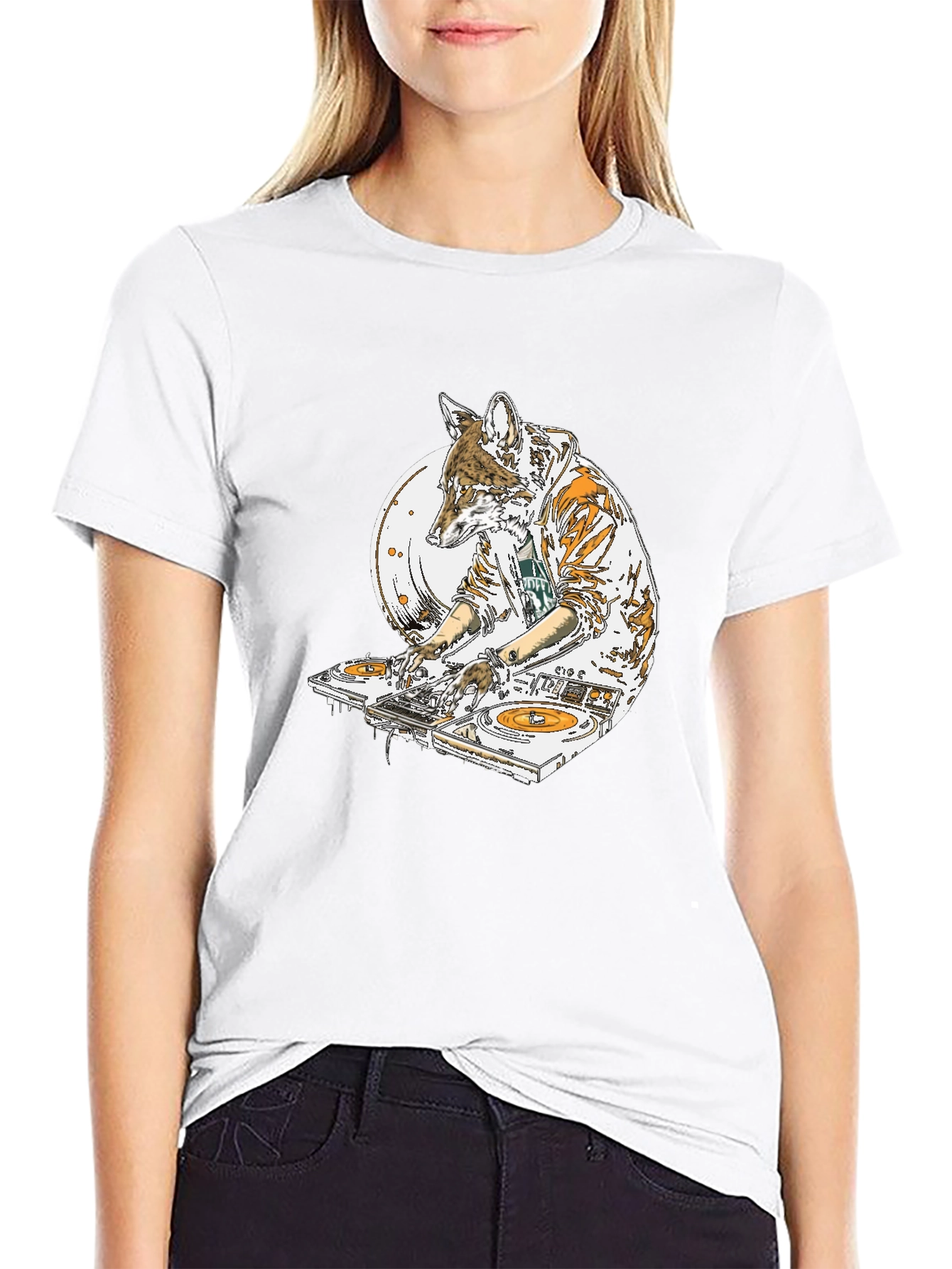 DJ Coyote Graphic T-Shirt