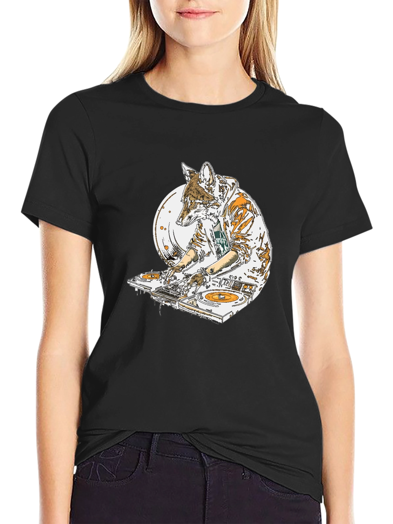 DJ Coyote Graphic T-Shirt