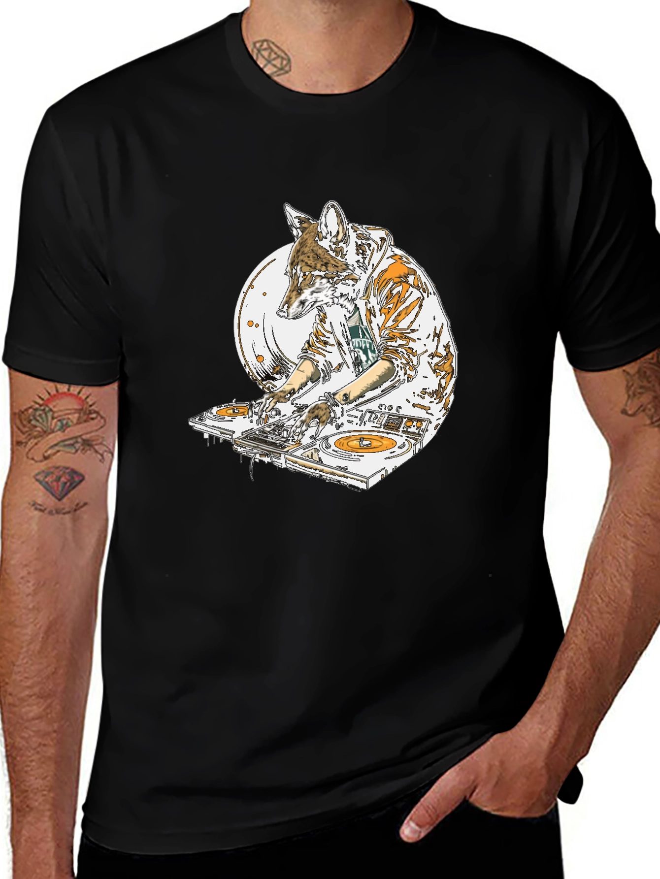 DJ Coyote Graphic T-Shirt