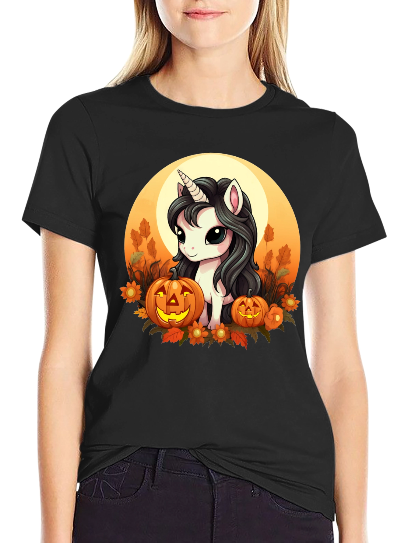 Halloween Unicorn T-Shirt - Spooky Cute!