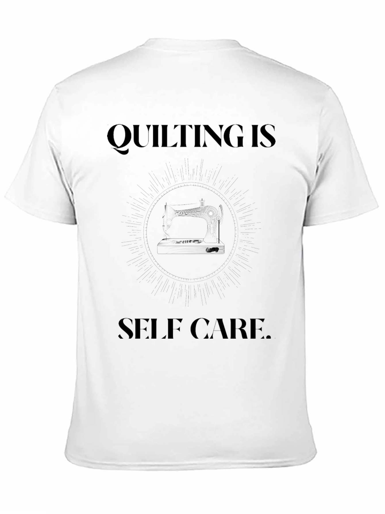 Quilting is Self Care Black T-Shirt