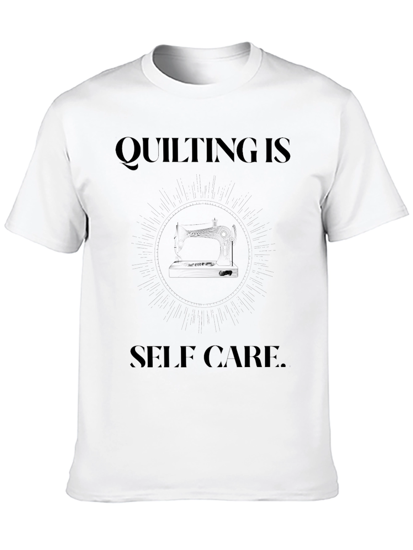 Quilting is Self Care Black T-Shirt