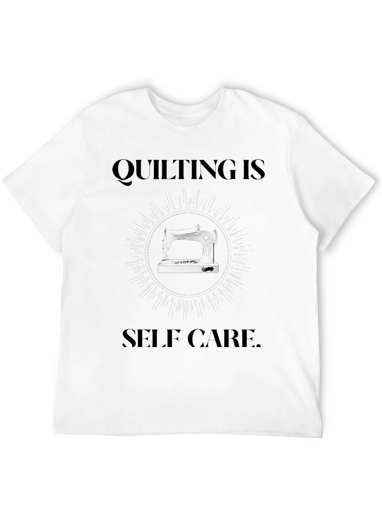 Quilting is Self Care Black T-Shirt