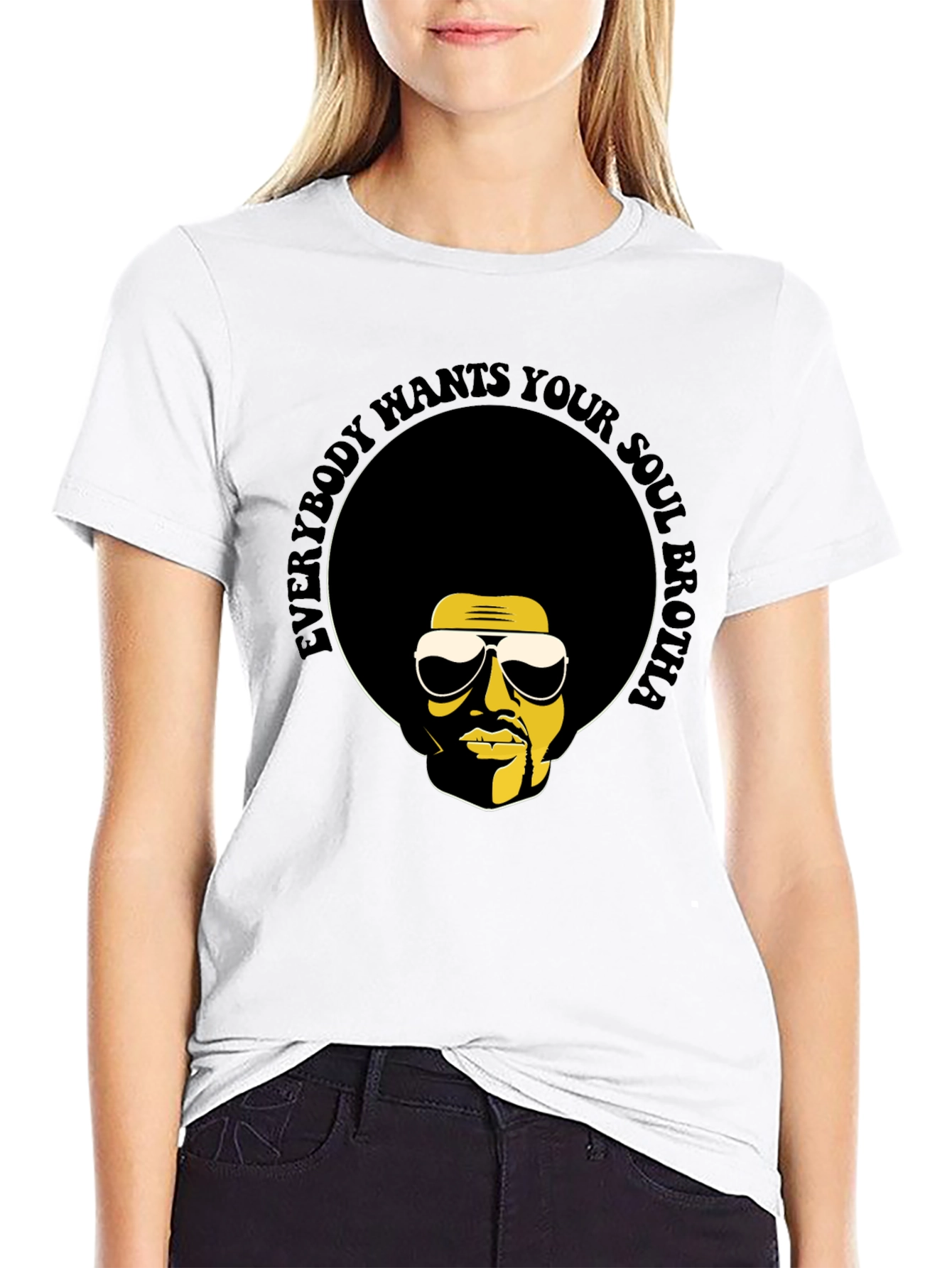 Soul Brotha T-Shirt - Retro Afro Graphic Tee