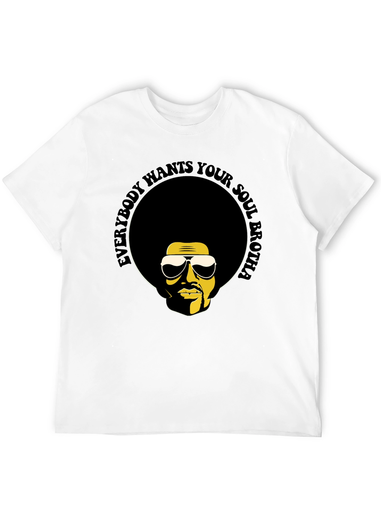 Soul Brotha T-Shirt - Retro Afro Graphic Tee