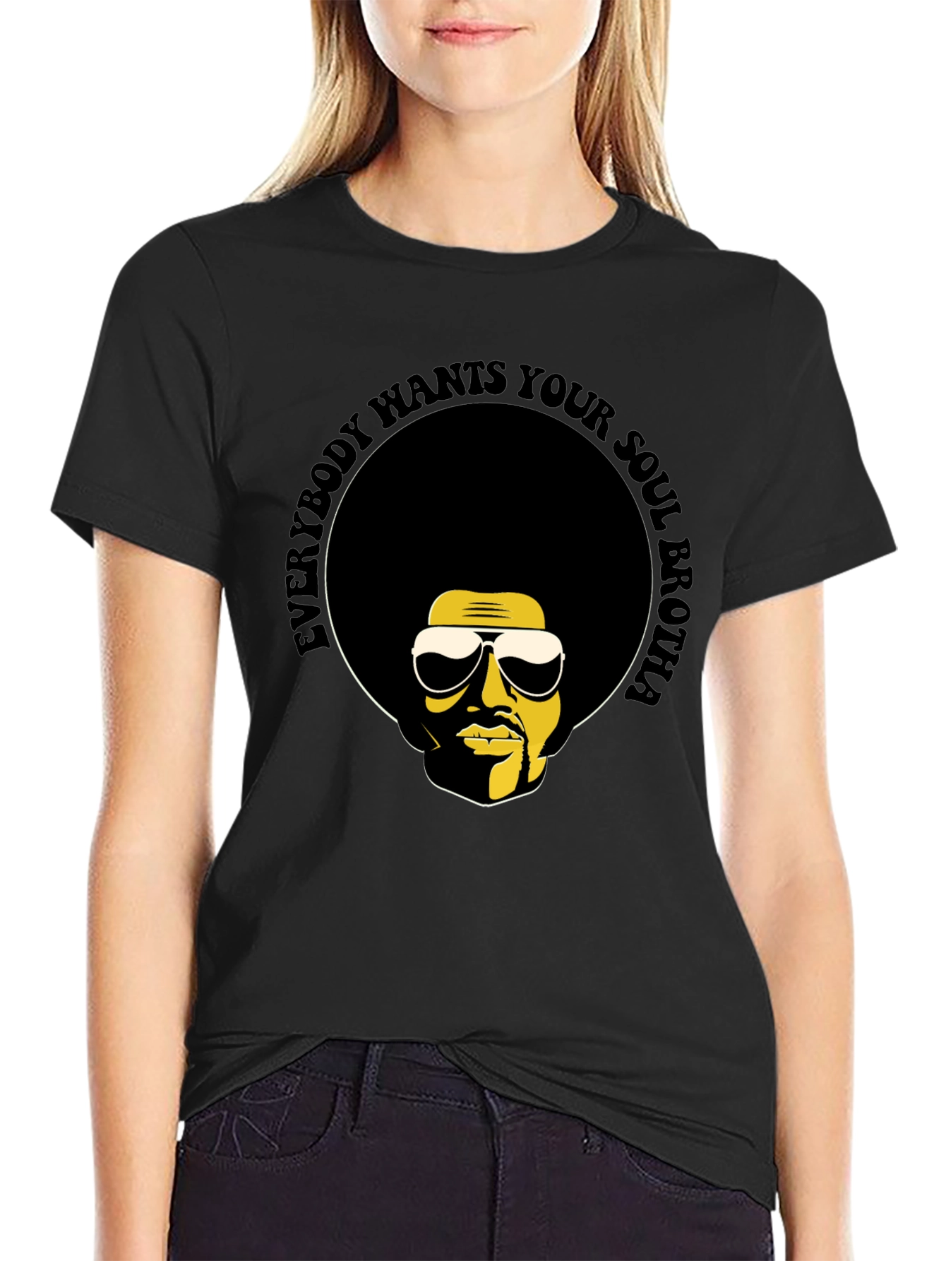 Soul Brotha T-Shirt - Retro Afro Graphic Tee