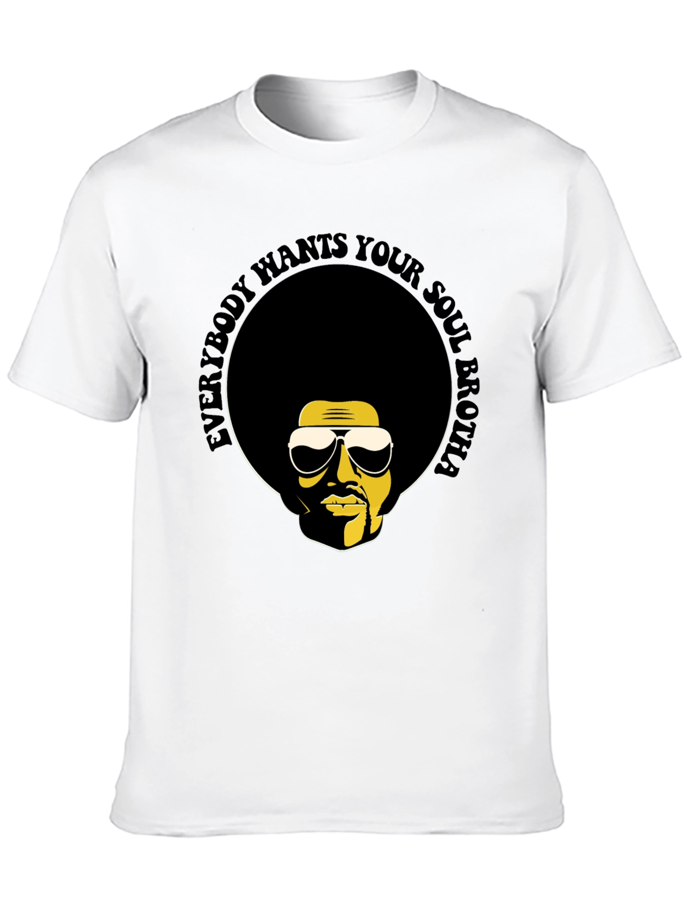 Soul Brotha T-Shirt - Retro Afro Graphic Tee