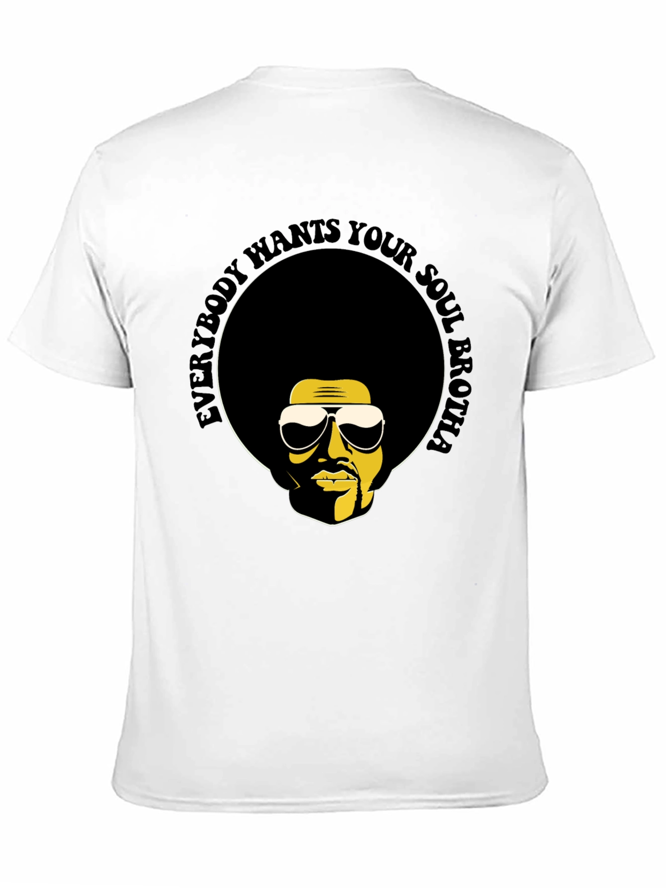 Soul Brotha T-Shirt - Retro Afro Graphic Tee