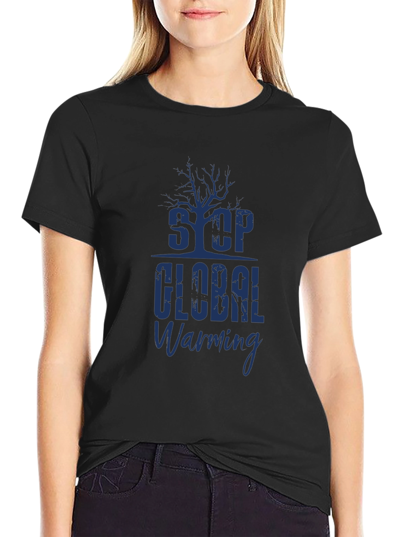 Stop Global Warming Graphic Tee - Eco-Friendly Shirt