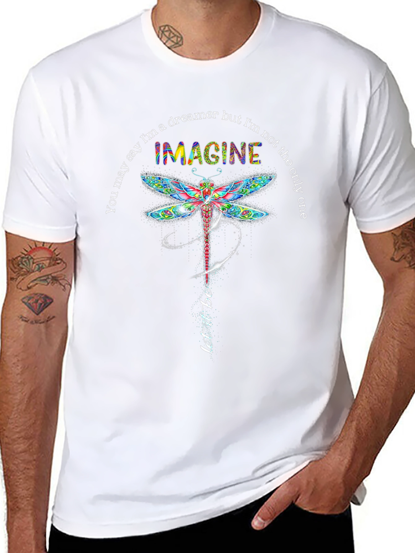 Imagine Dragonfly Graphic Tee - Soft & Stylish