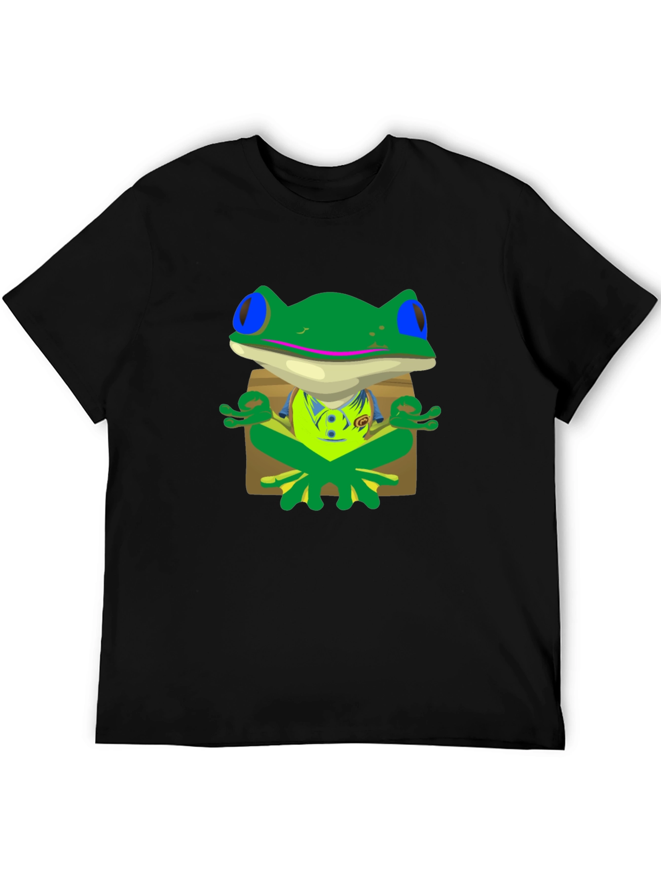 Meditating Frog Graphic Tee - Find Your Zen