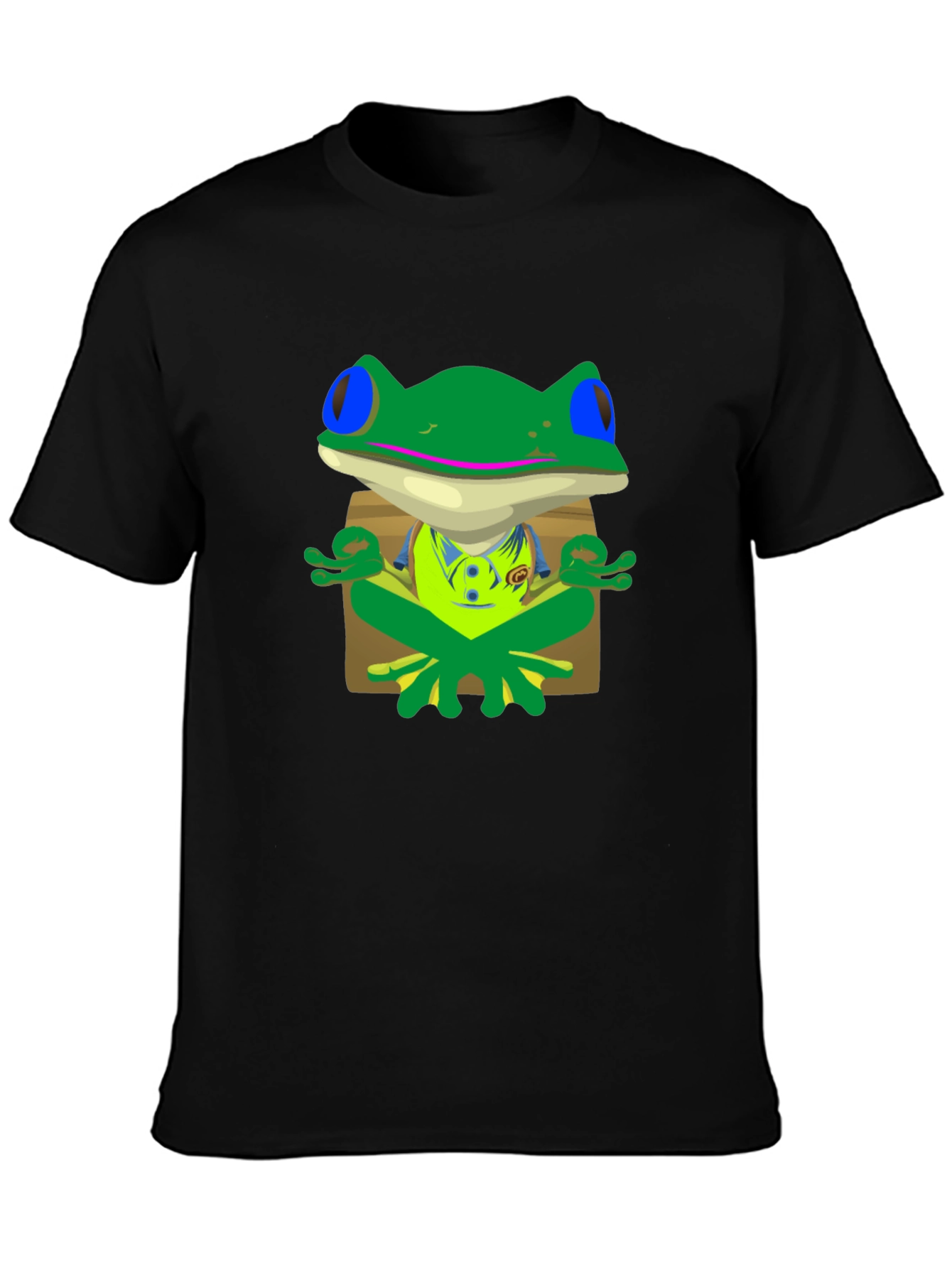 Meditating Frog Graphic Tee - Find Your Zen