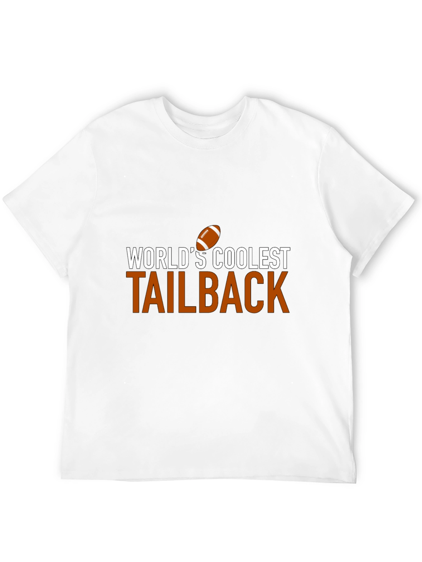 Worlds Coolest Tailback Black T-Shirt