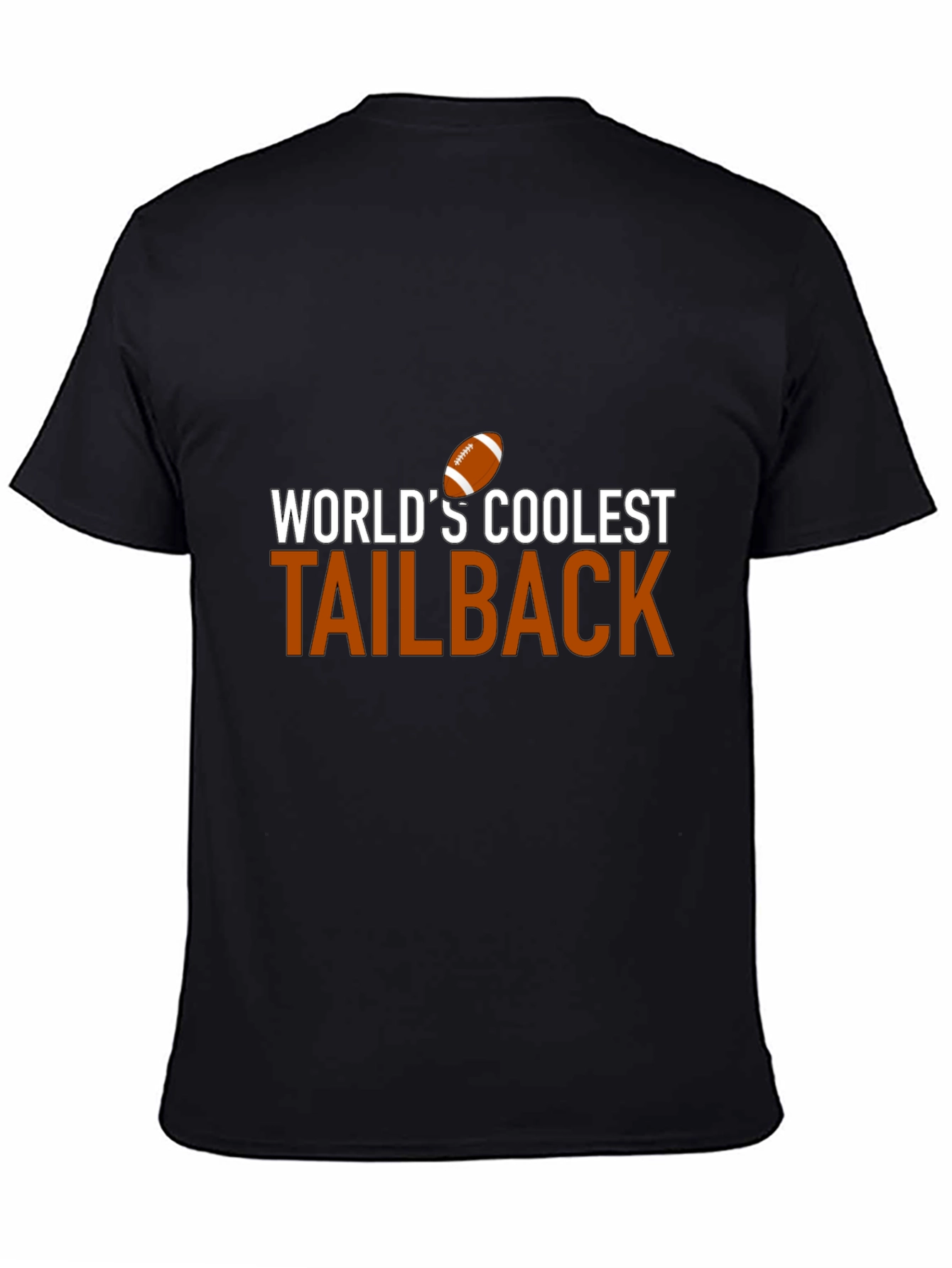 Worlds Coolest Tailback Black T-Shirt