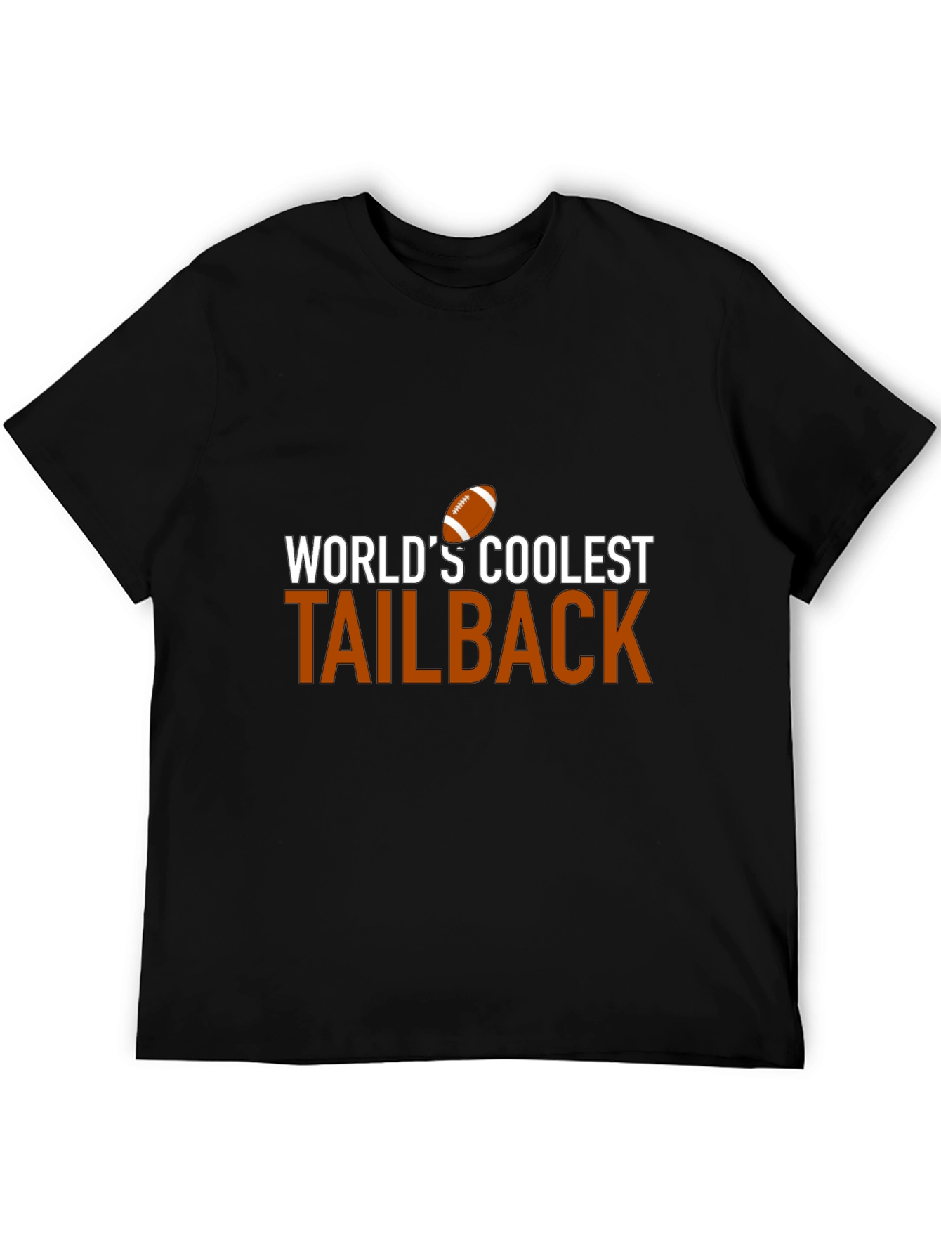 Worlds Coolest Tailback Black T-Shirt