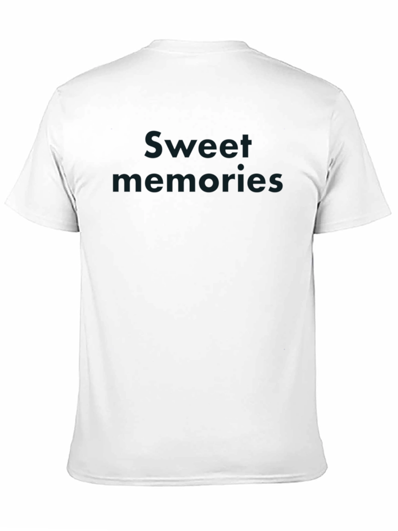 Sweet Memories Black Cotton T-Shirt