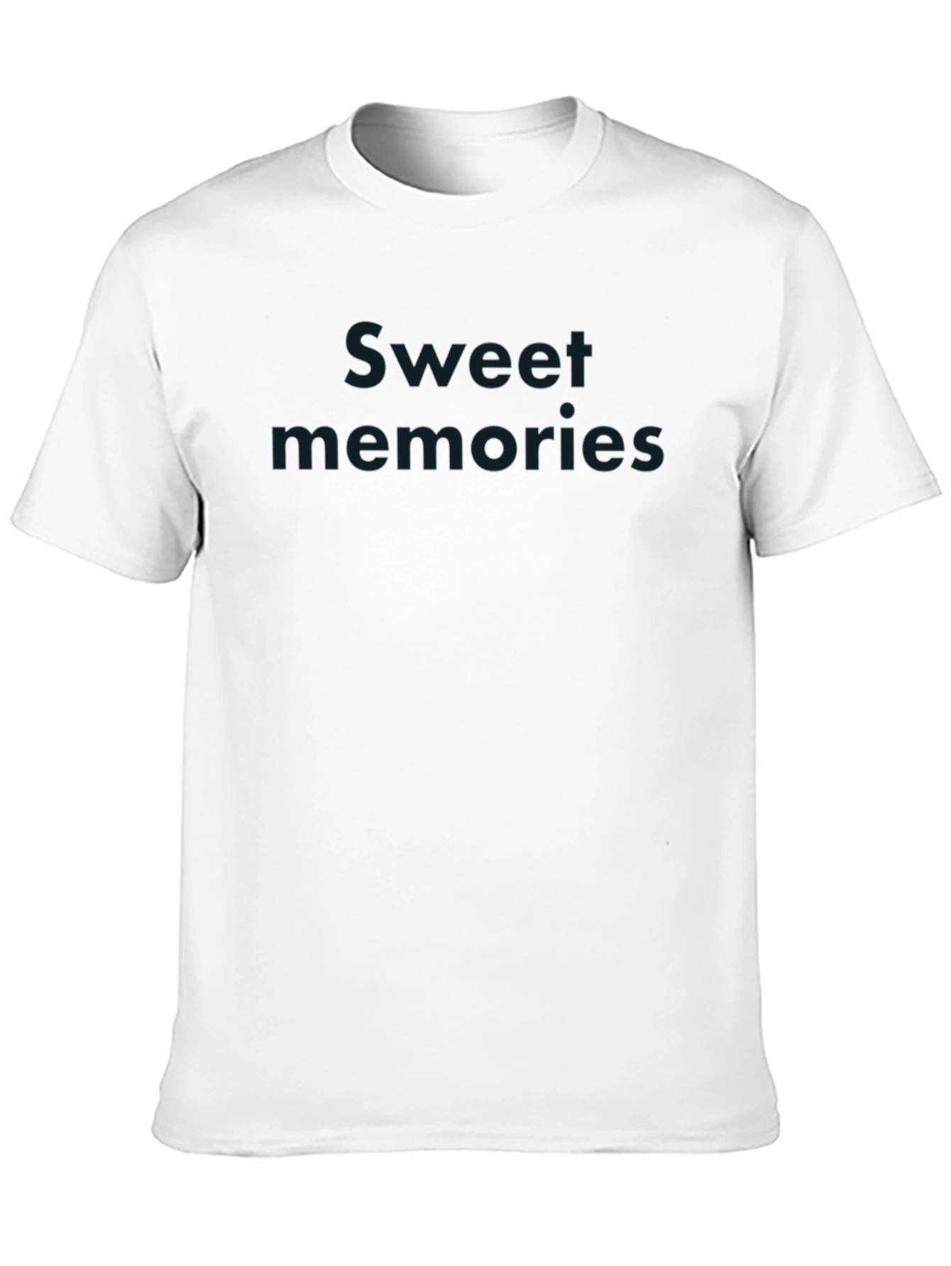 Sweet Memories Black Cotton T-Shirt