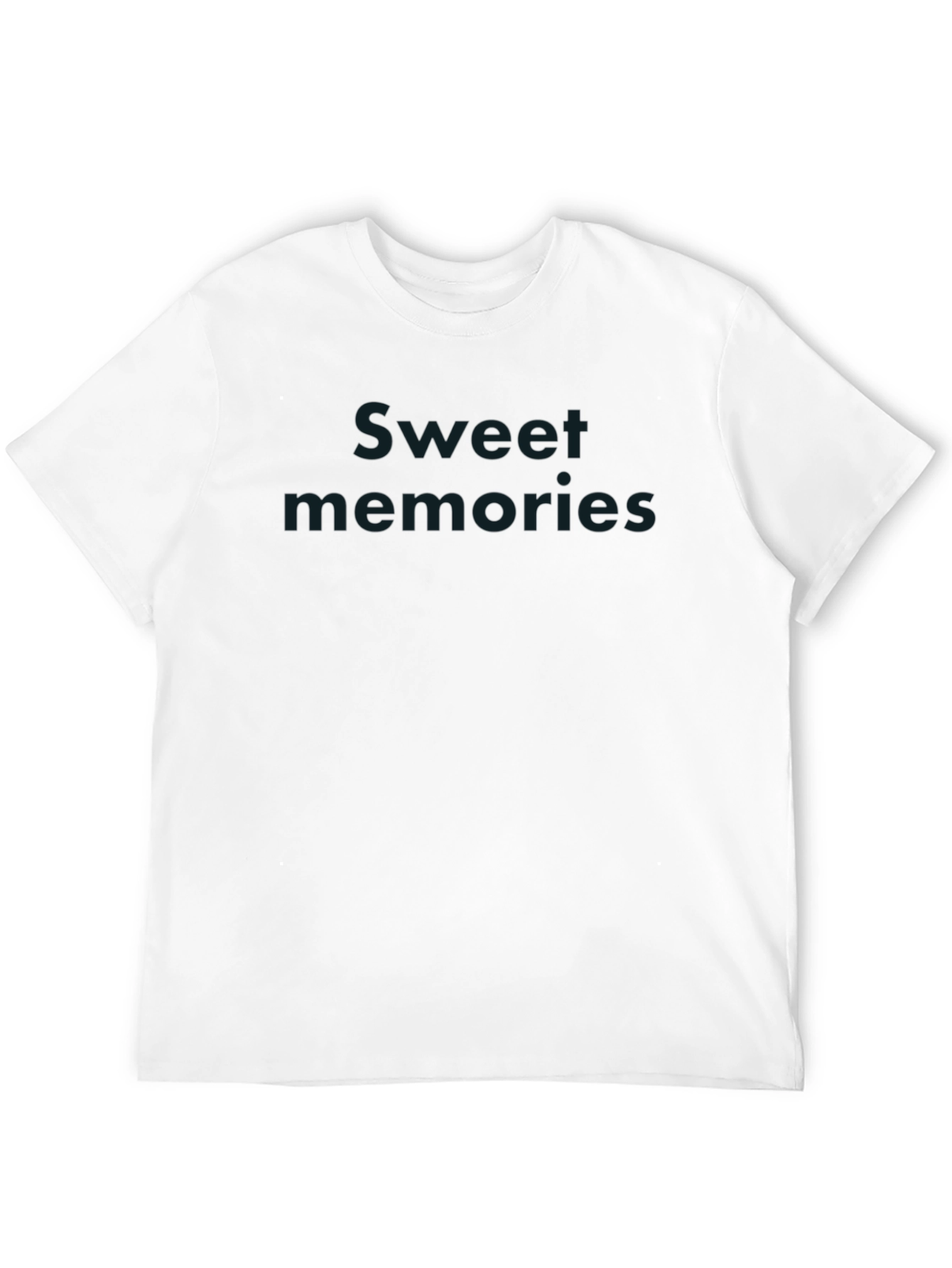 Sweet Memories Black Cotton T-Shirt