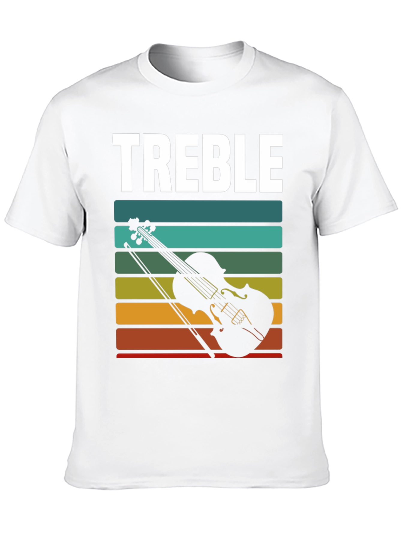 Treble Clef Violin Graphic Tee - Music Lover T-Shirt