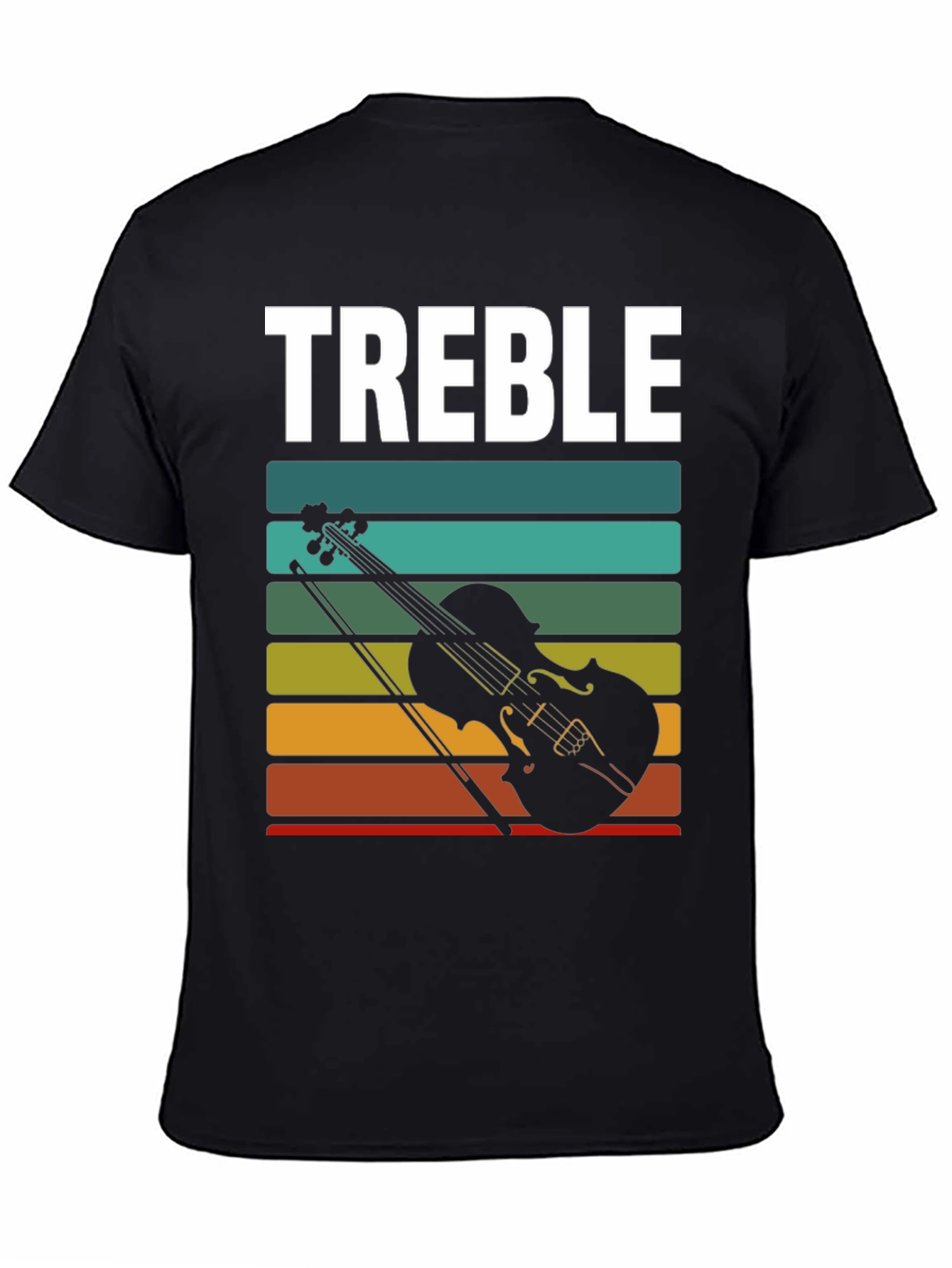 Treble Clef Violin Graphic Tee - Music Lover T-Shirt
