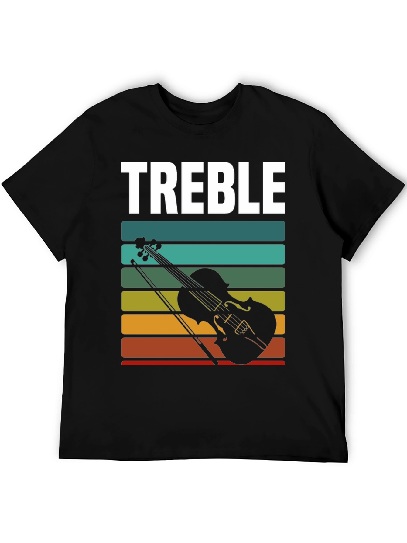 Treble Clef Violin Graphic Tee - Music Lover T-Shirt