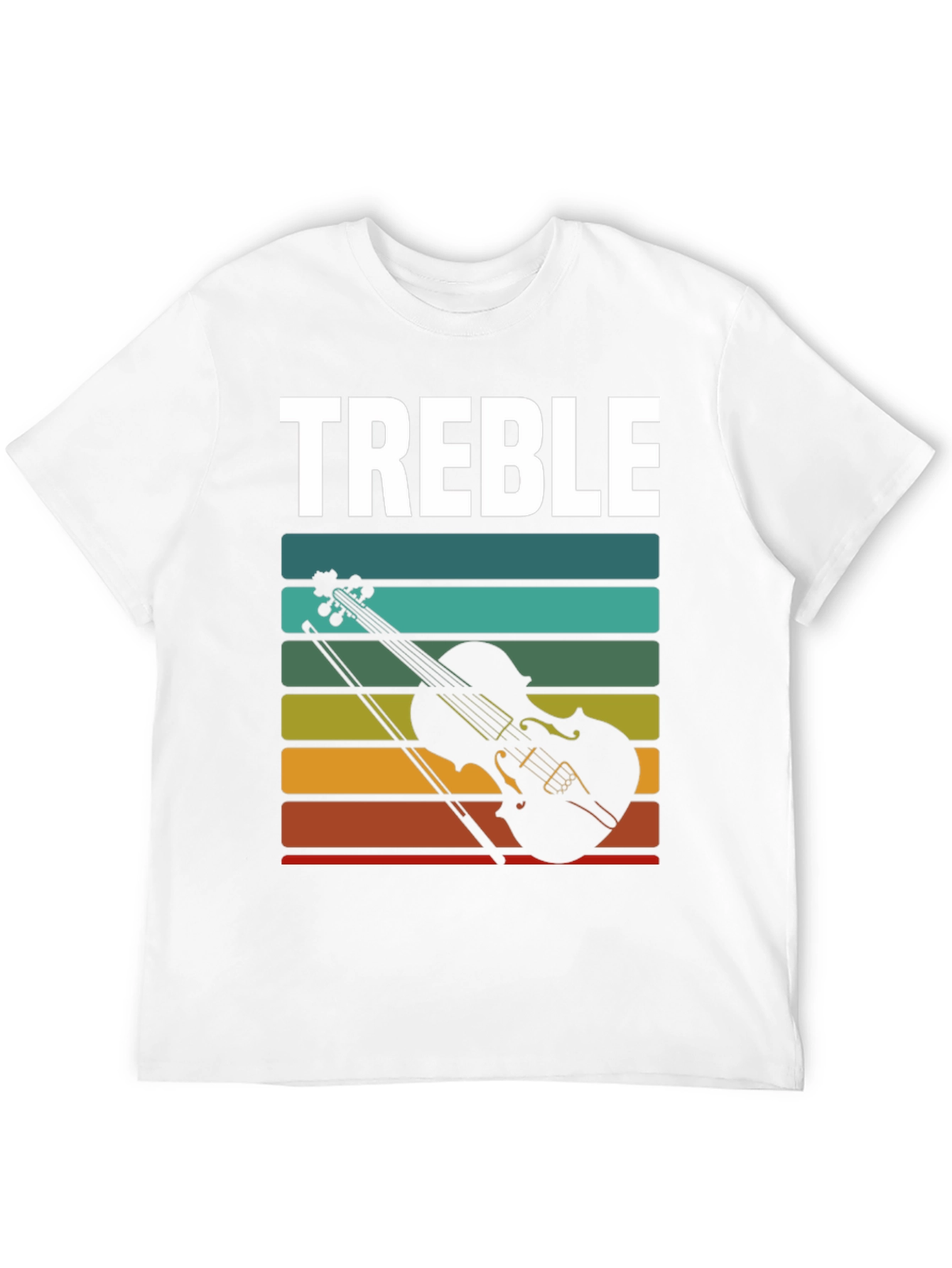 Treble Clef Violin Graphic Tee - Music Lover T-Shirt