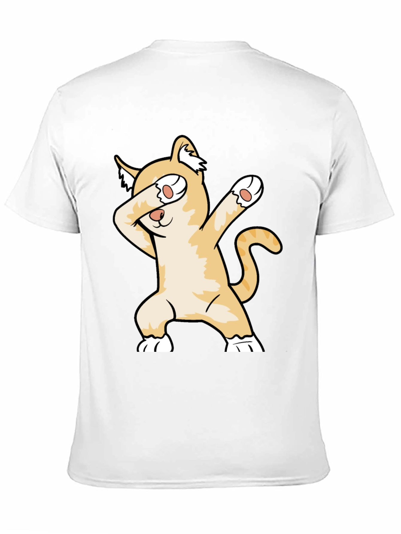 Dabbing Cat Graphic Tee - Unisex Black T-Shirt