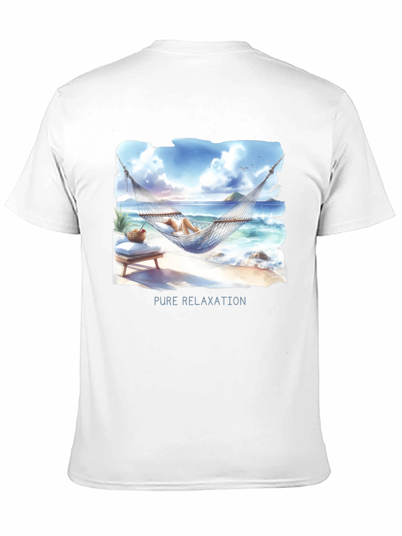 Pure Relaxation T-Shirt - Beach Hammock Design
