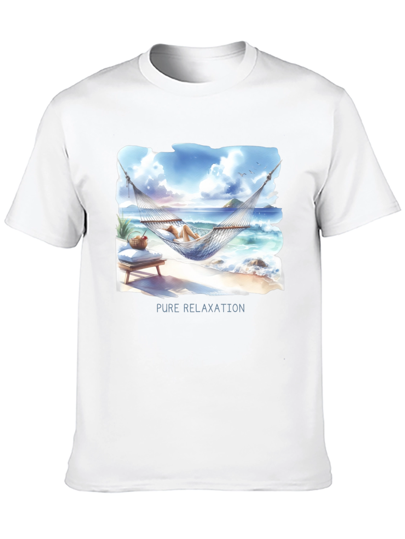 Pure Relaxation T-Shirt - Beach Hammock Design