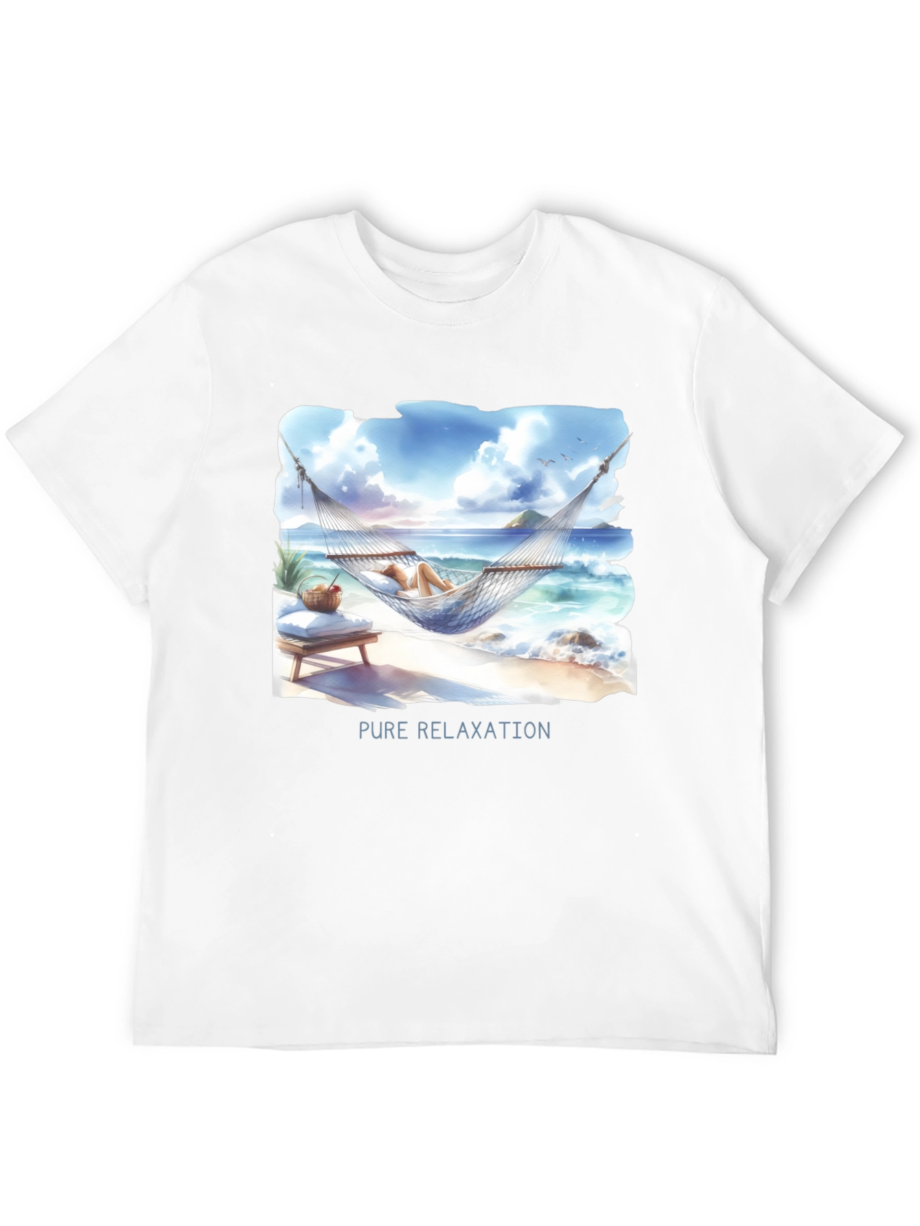 Pure Relaxation T-Shirt - Beach Hammock Design