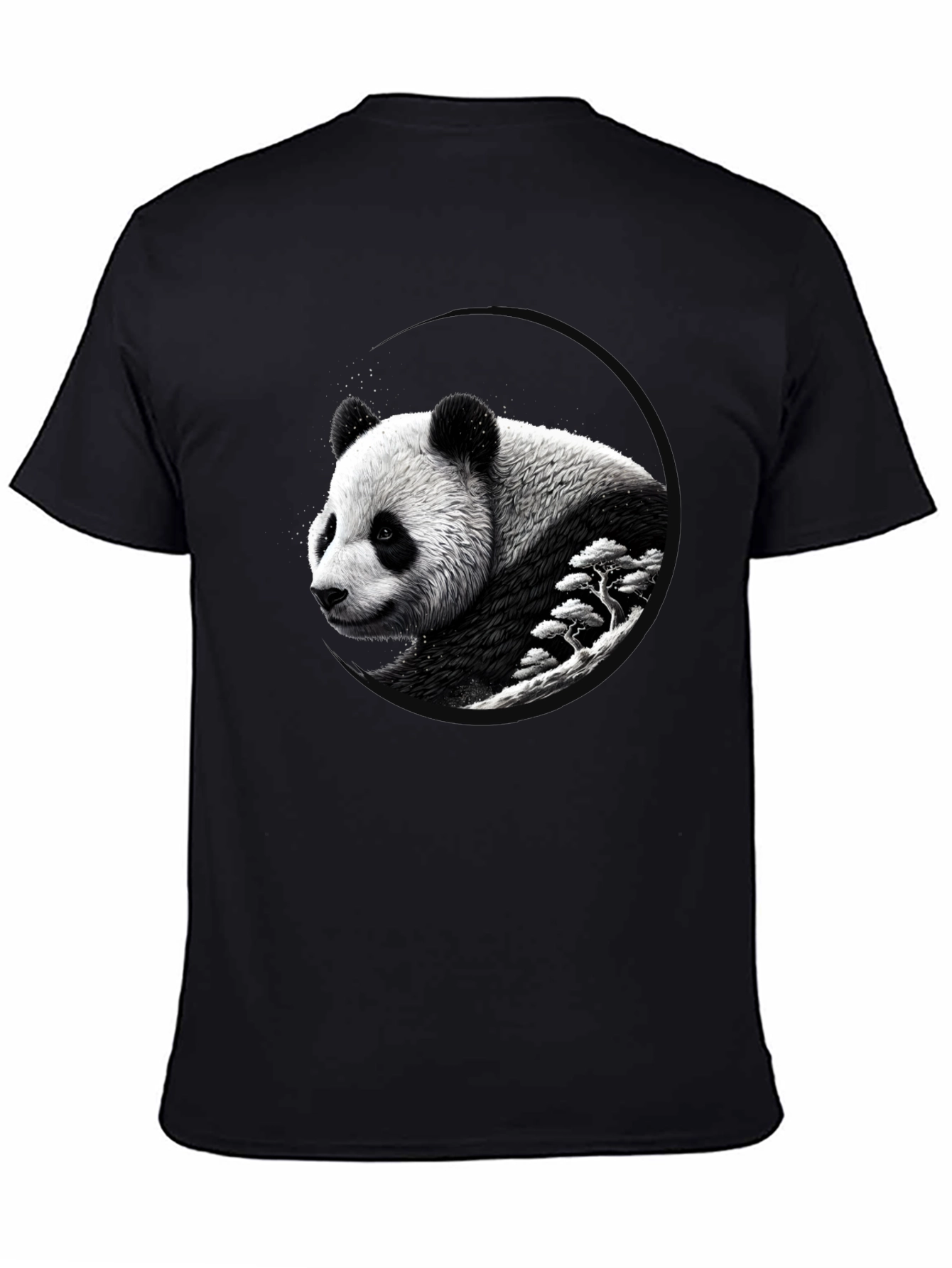 Panda Graphic Black T-Shirt - Unique Design
