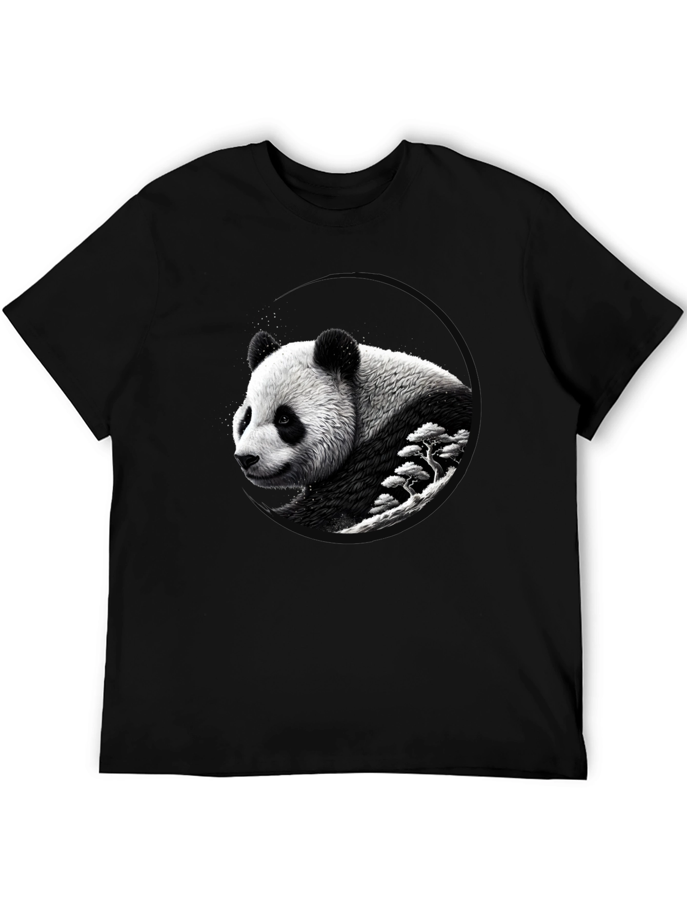 Panda Graphic Black T-Shirt - Unique Design
