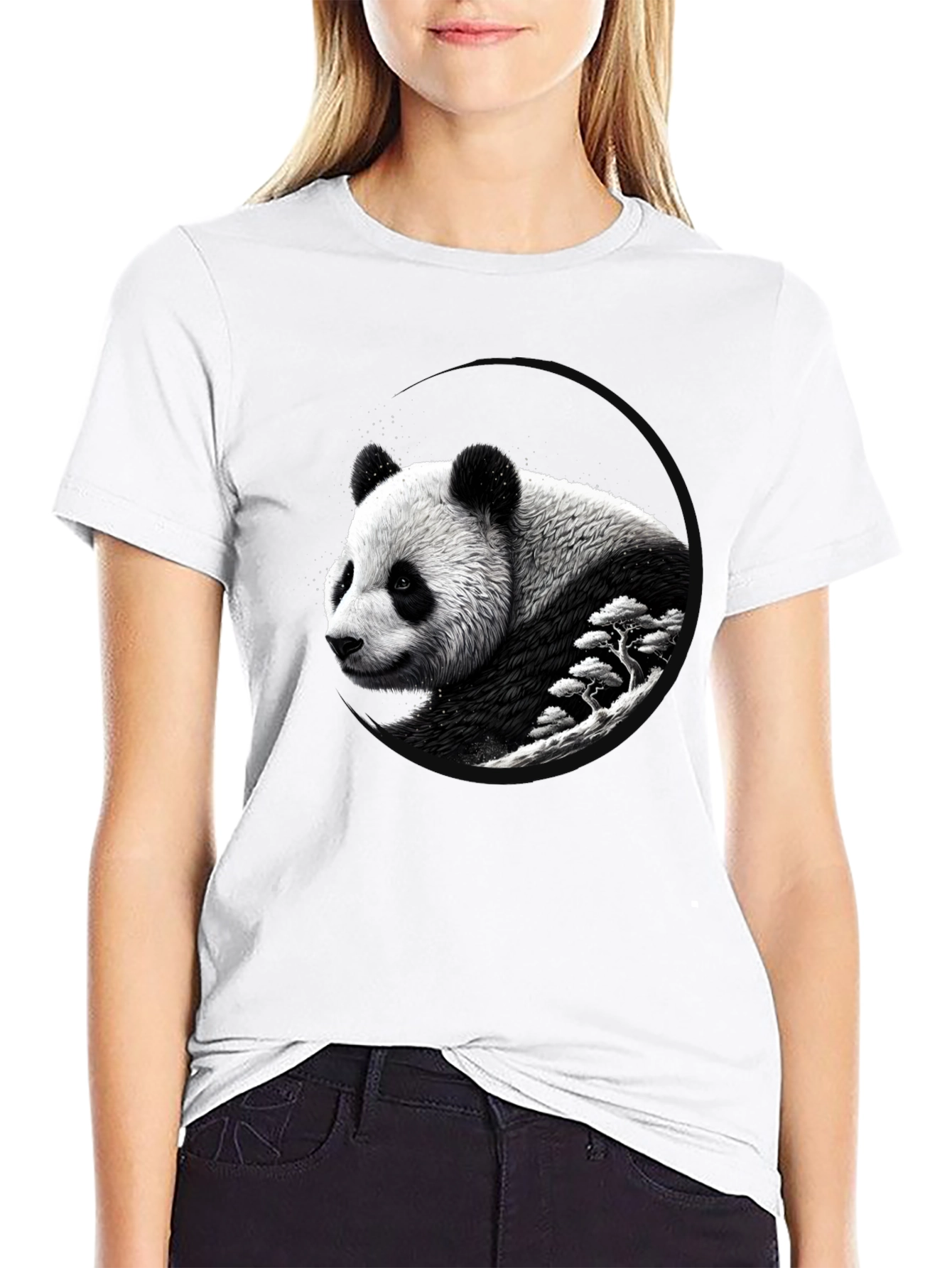 Panda Graphic Black T-Shirt - Unique Design
