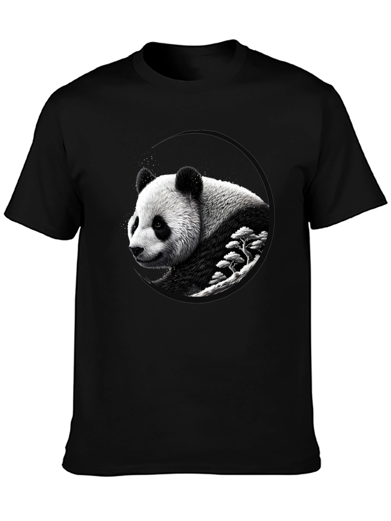 Panda Graphic Black T-Shirt - Unique Design