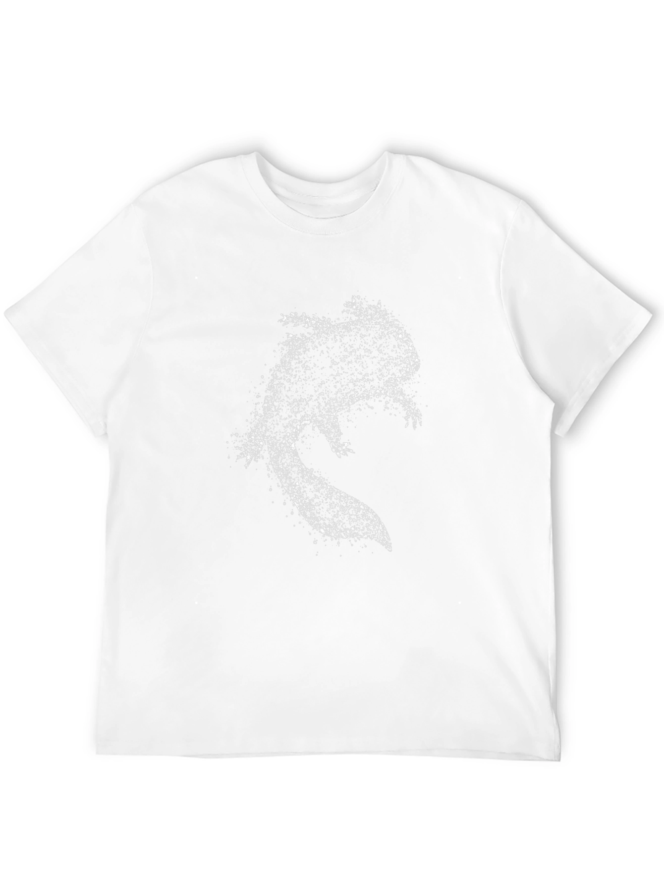 Distressed Axolotl Graphic Tee - Stylish Black T-Shirt