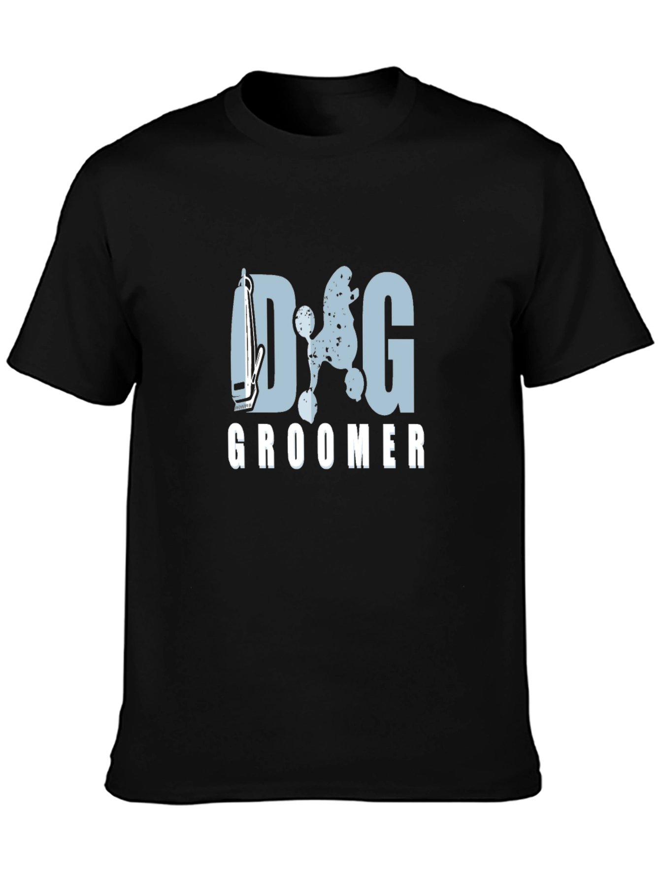 Dog Groomer Graphic T-Shirt - Black