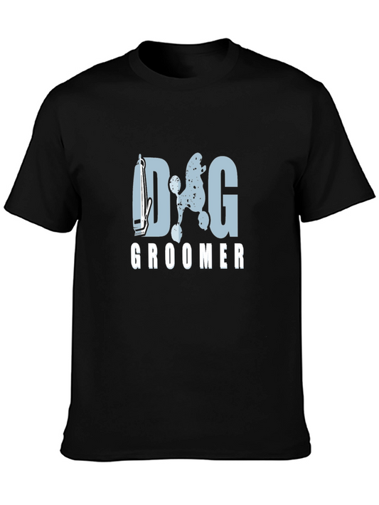 Dog Groomer Graphic T-Shirt - Black