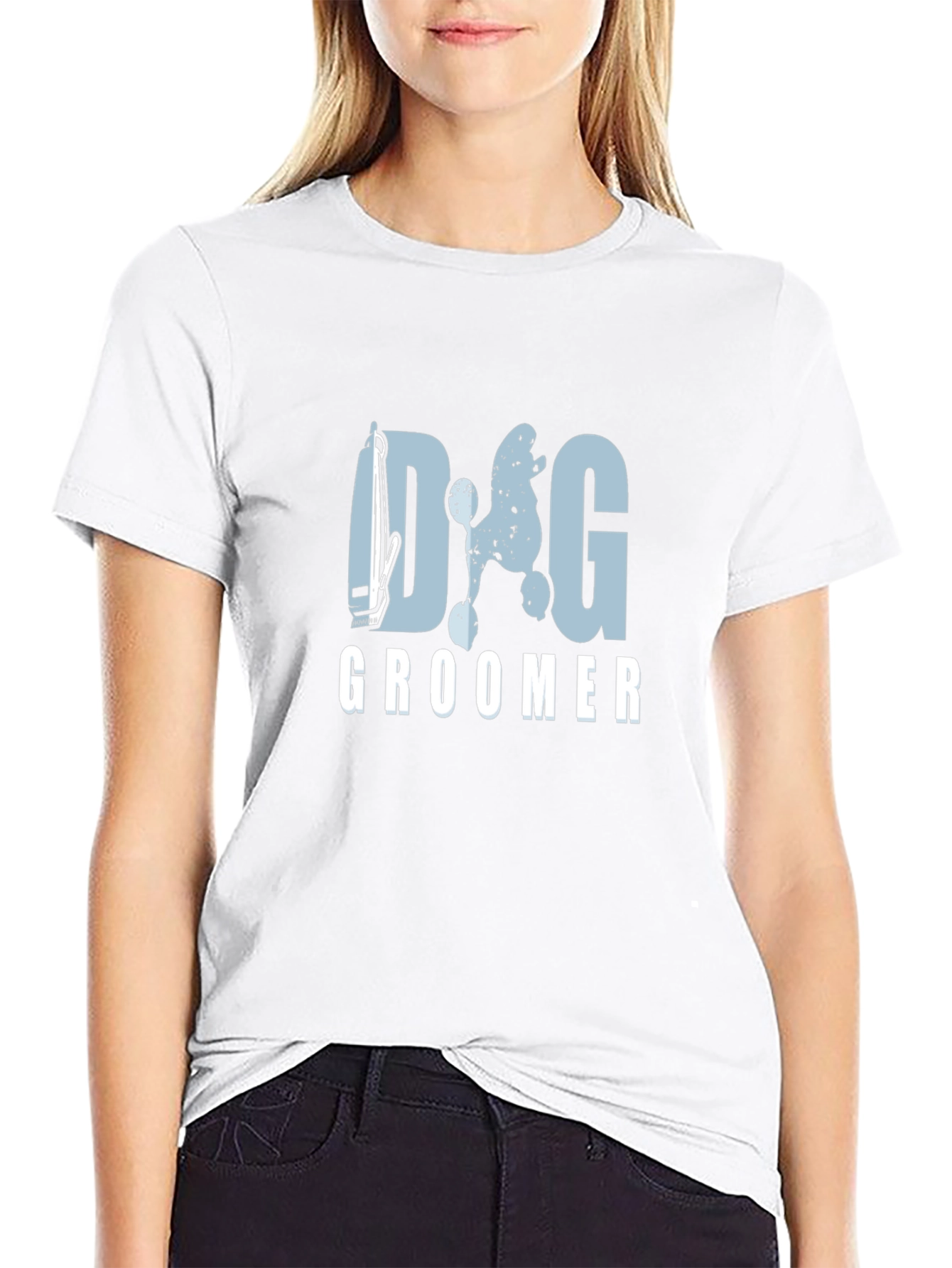 Dog Groomer Graphic T-Shirt - Black