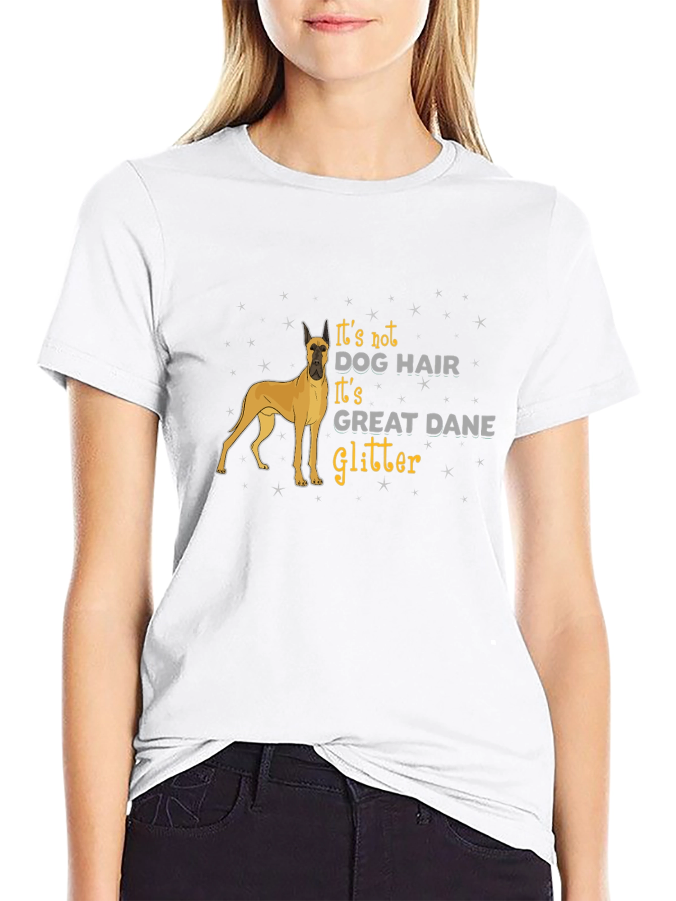 Dog Lover Great Dane Glitter T-Shirt