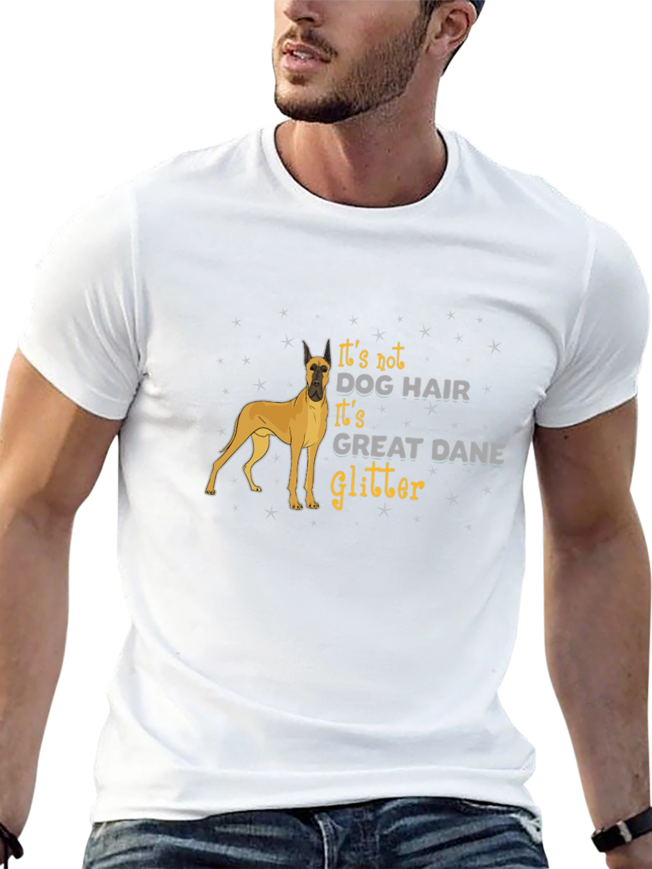 Dog Lover Great Dane Glitter T-Shirt