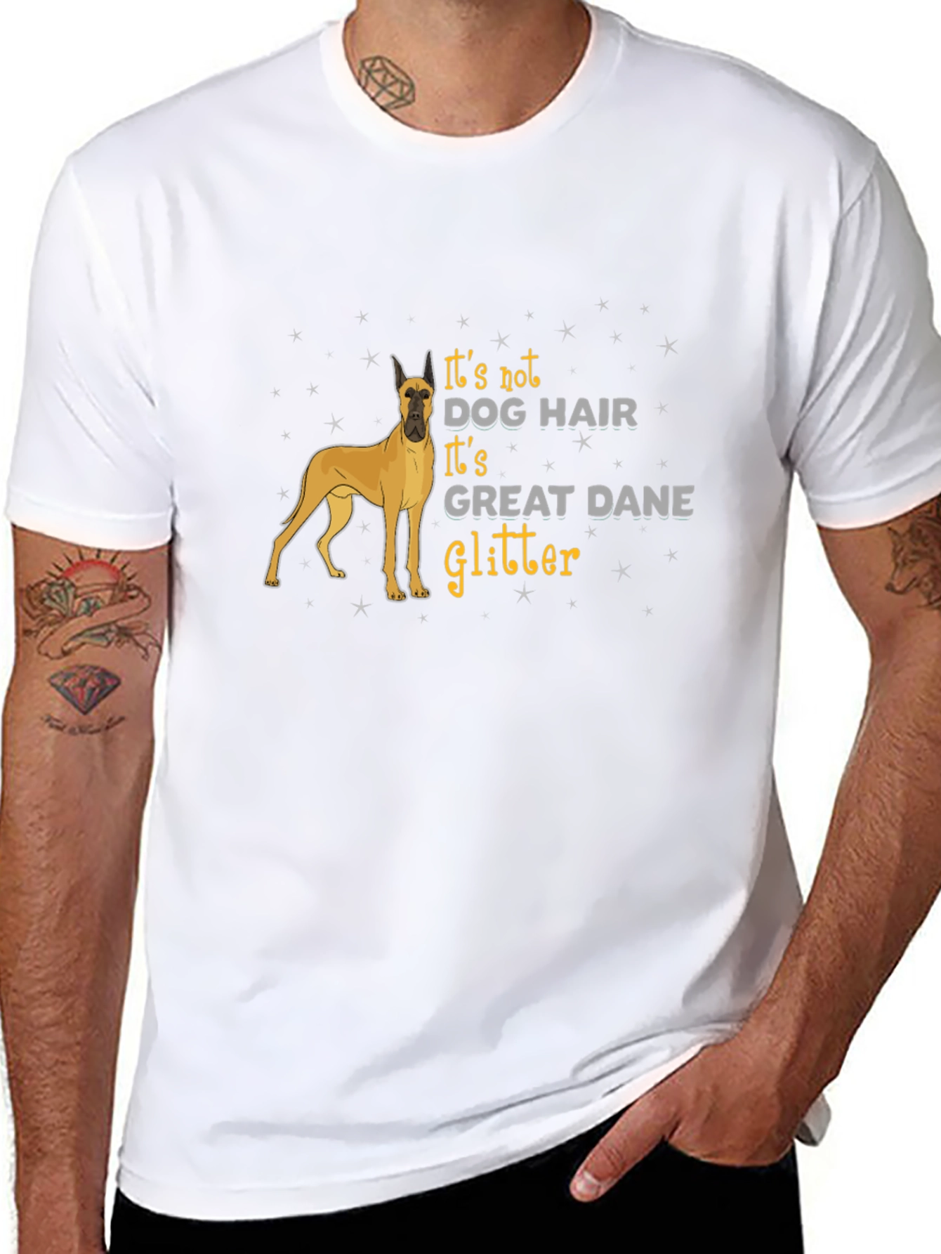 Dog Lover Great Dane Glitter T-Shirt