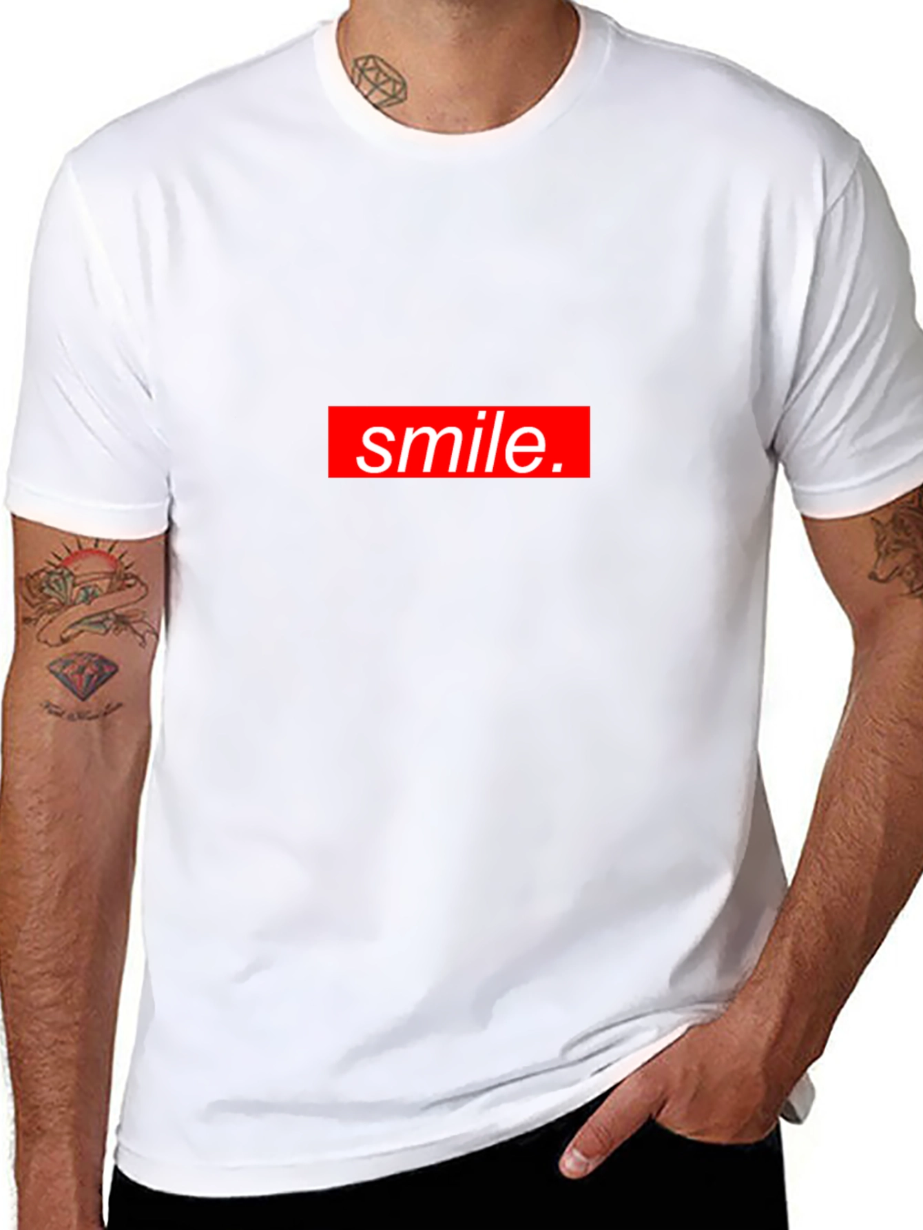 Smile Graphic Tee - Trendy Streetwear