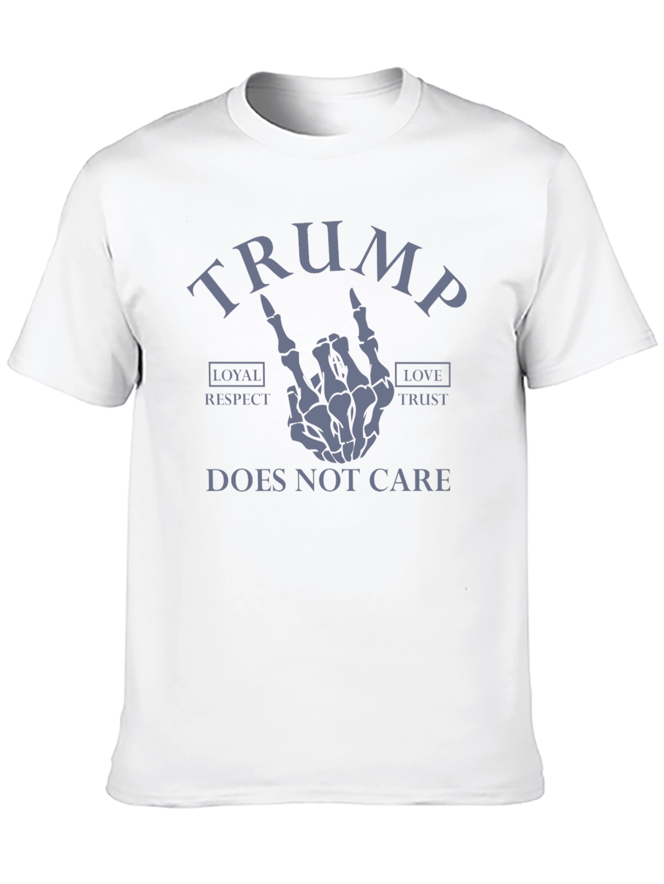 Trump Skeleton Hand Graphic Tee - Does Not Care