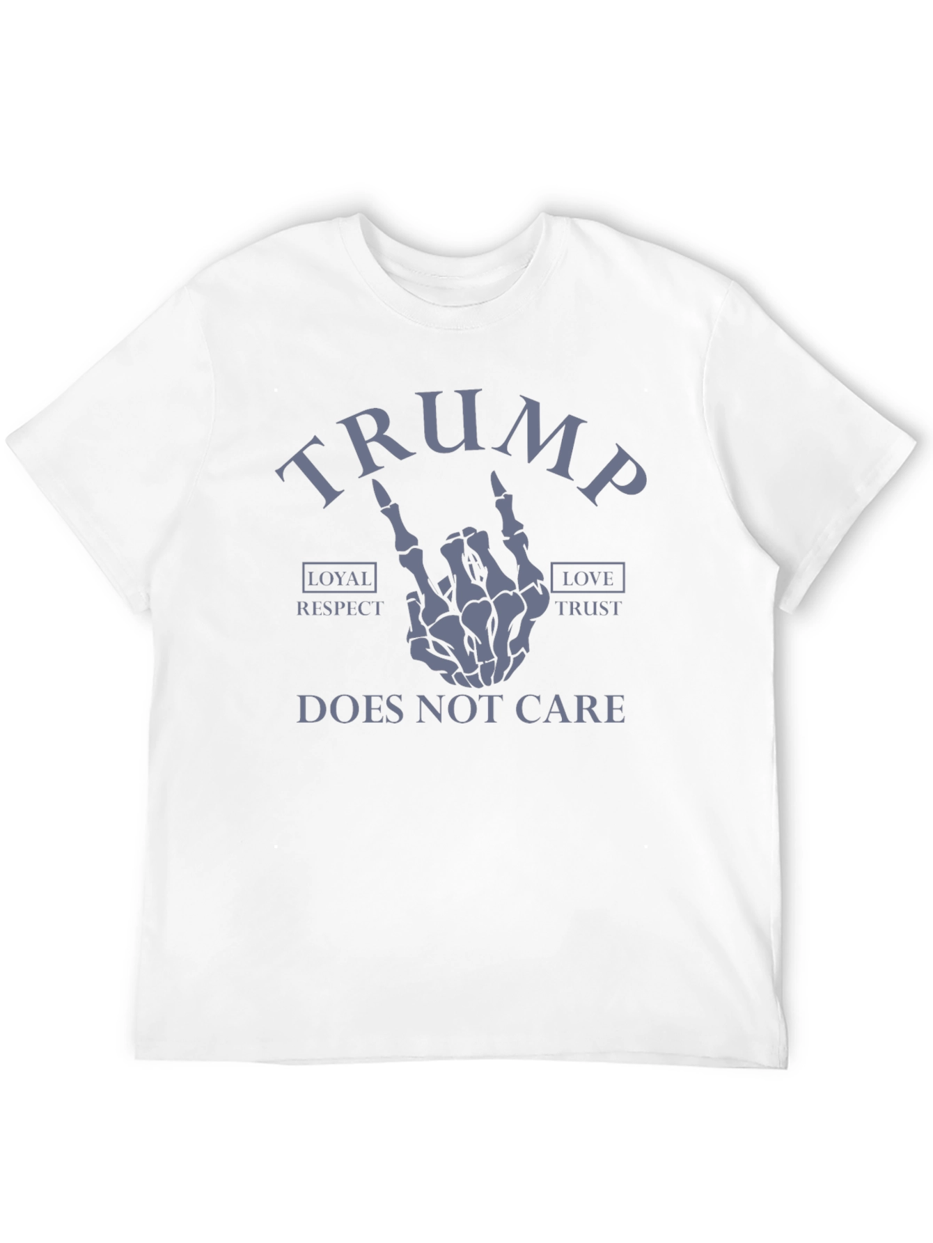 Trump Skeleton Hand Graphic Tee - Does Not Care
