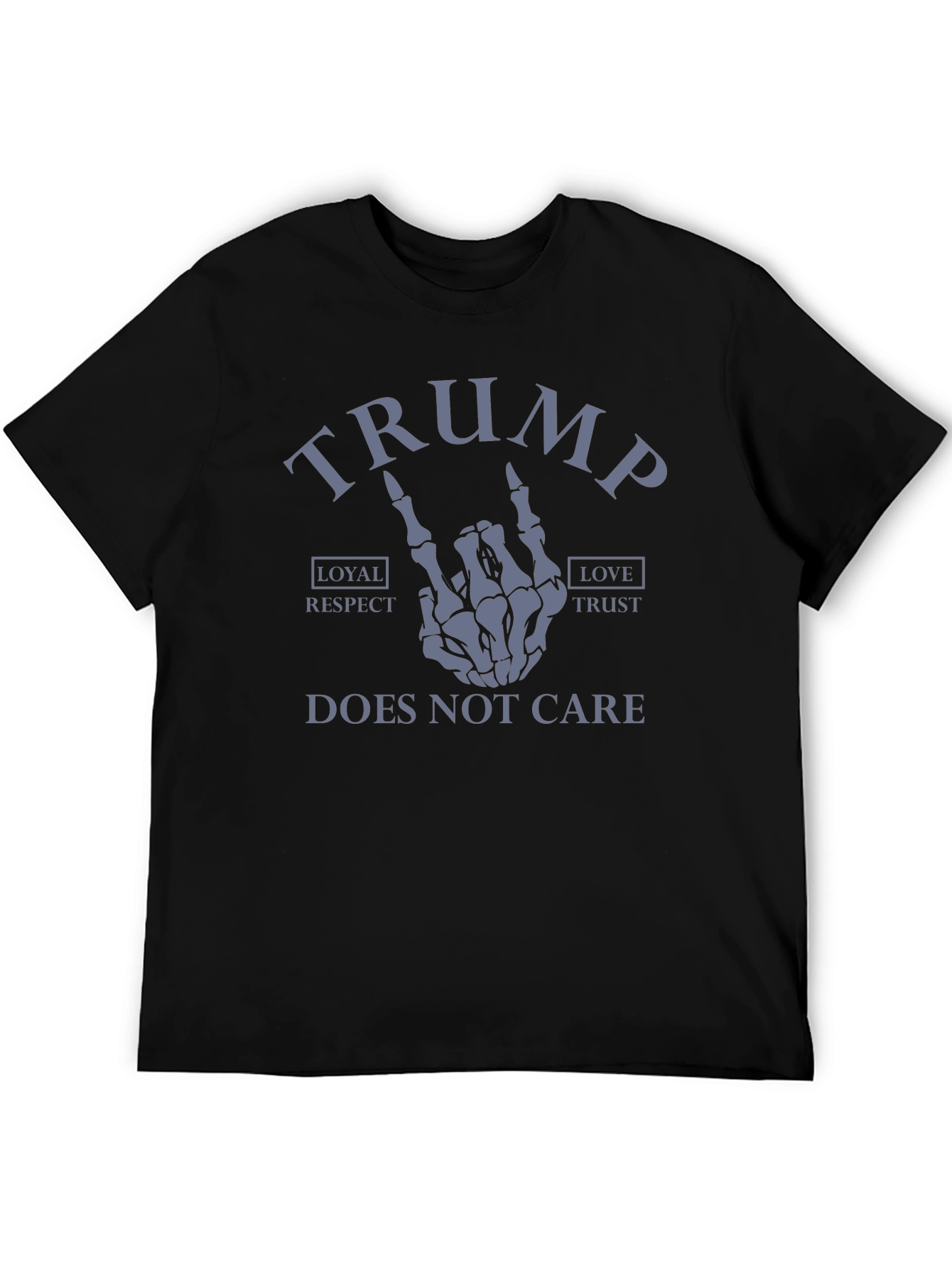 Trump Skeleton Hand Graphic Tee - Does Not Care