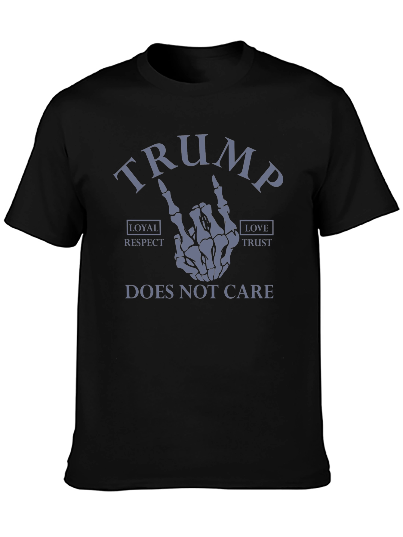 Trump Skeleton Hand Graphic Tee - Does Not Care