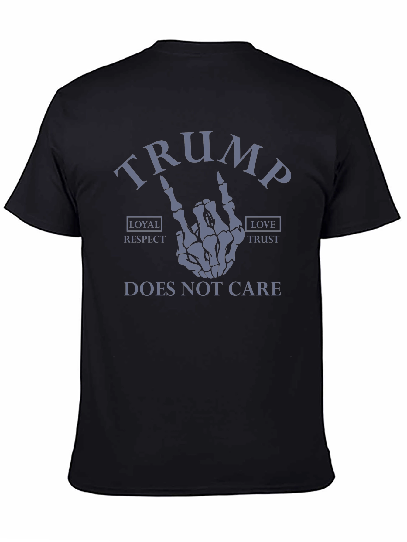 Trump Skeleton Hand Graphic Tee - Does Not Care