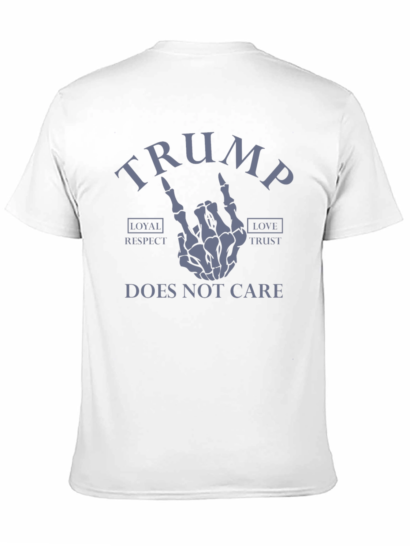 Trump Skeleton Hand Graphic Tee - Does Not Care