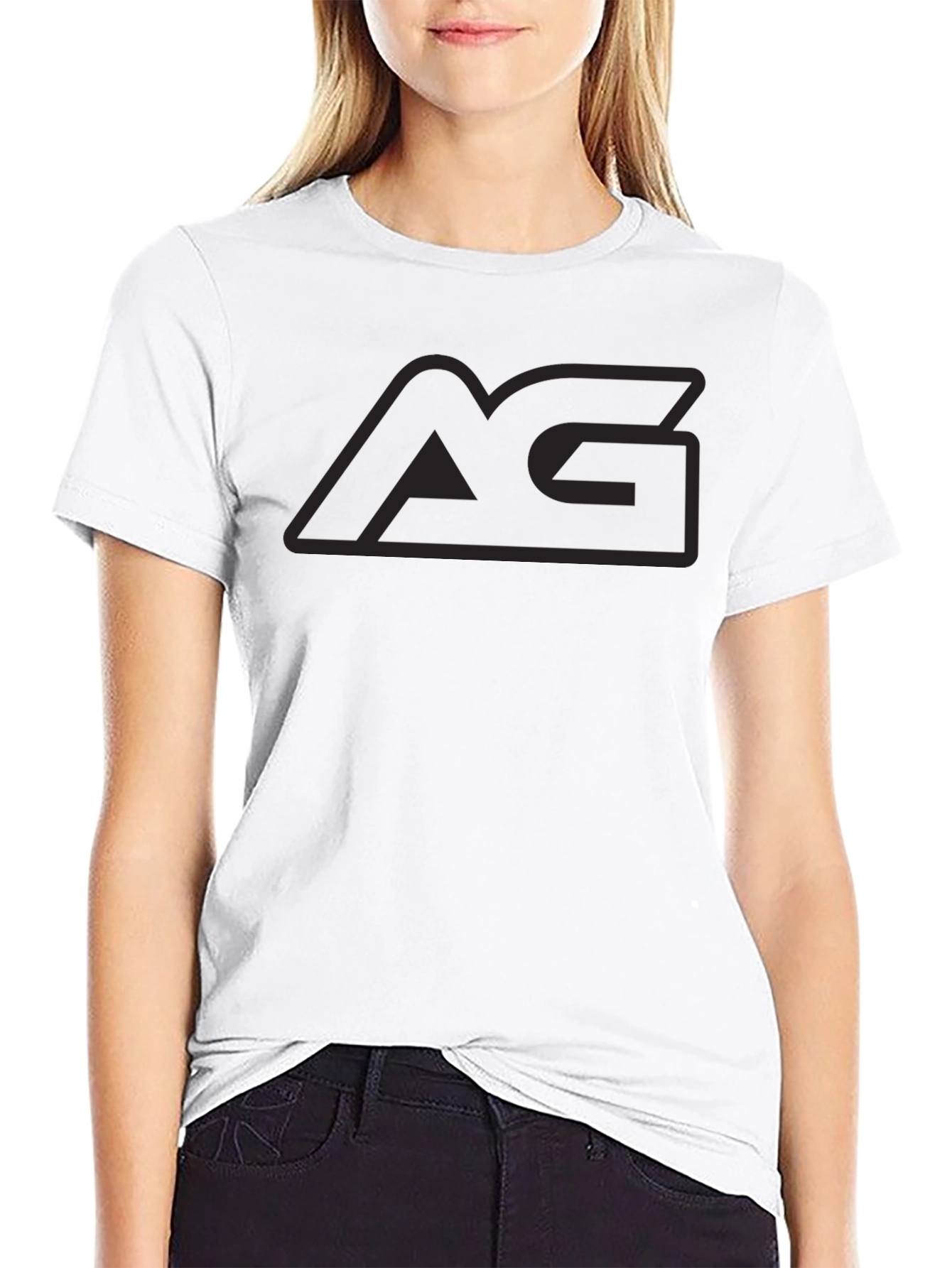 Mens Black Graphic Tee - AG Logo